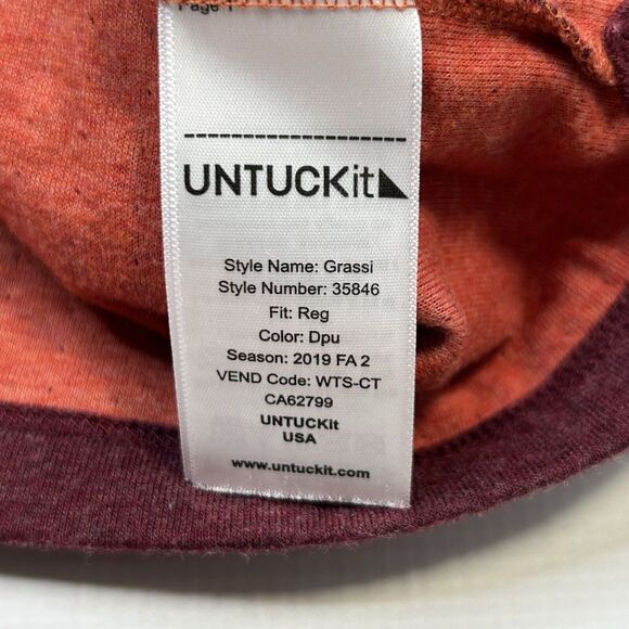 Untuckit Urey Grassi 40983 Long Sleeve Henley Shirt Men’s Size 3XL Button Lot 2 - Picture 9 of 14